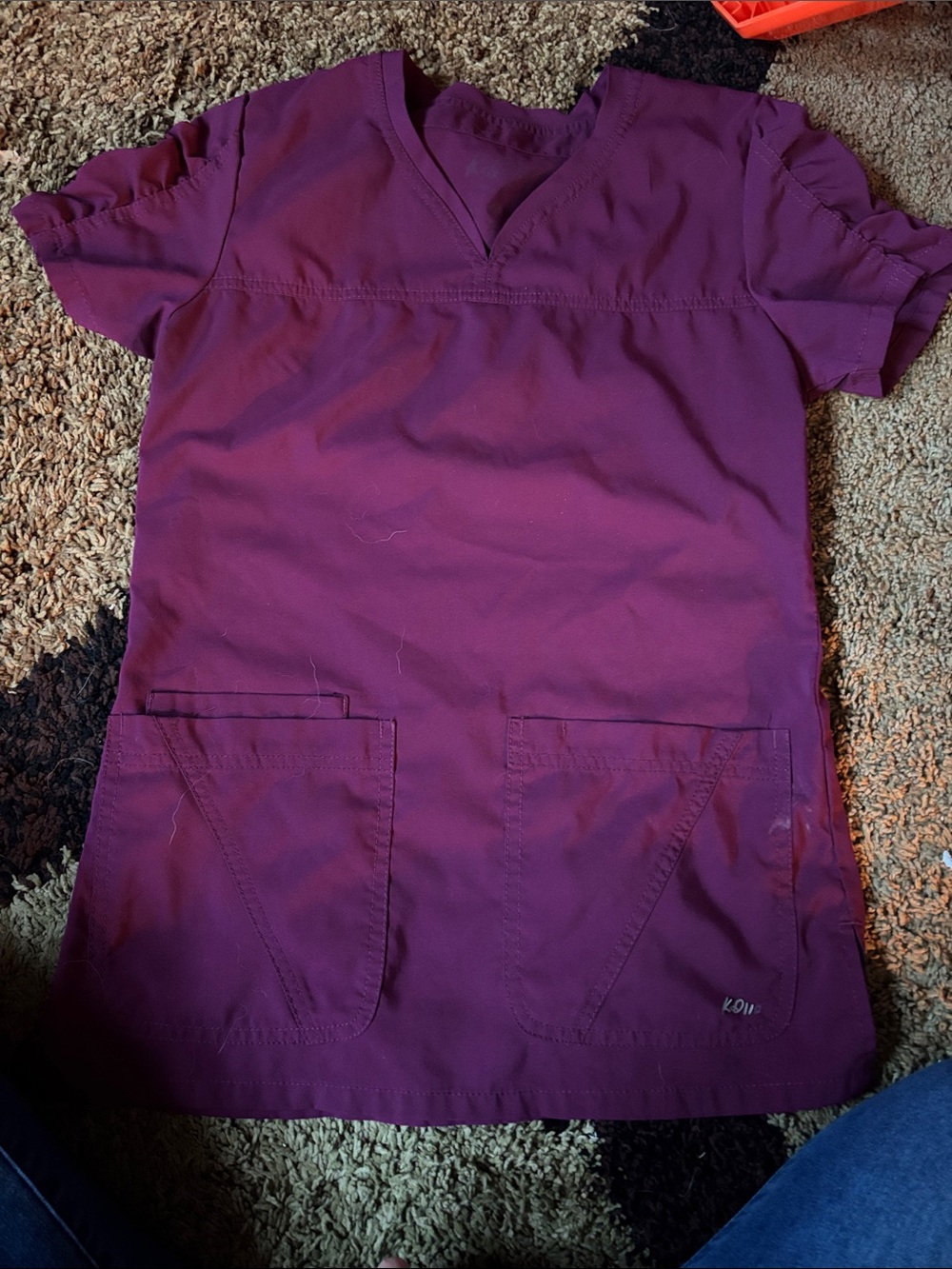 Women's V-Neck Tunic Top in Plum